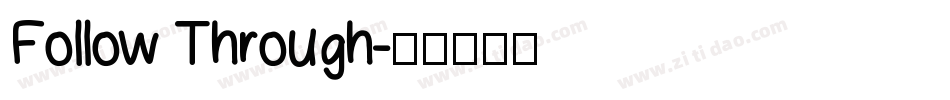 Follow Through字体转换